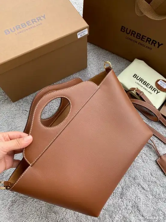 Official First Bag Ru BURBERRY Tote Pocket 0506